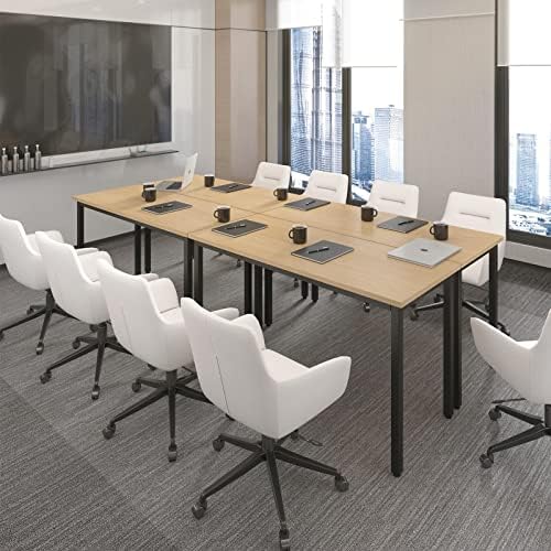 Conference Tables 9ft Office Computer Desk for Meeting Room Study Writing Printer Podcast Table for 4-8 People, alternate