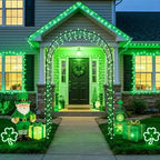 Connectable 100 LED Globe String Lights Indoor, 33ft 8 Modes Christmas String Light Plug in, Green Lights, alternate view 5