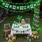 Connectable 100 LED Globe String Lights Indoor, 33ft 8 Modes Christmas String Light Plug in, Green Lights, alternate view 6