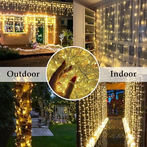 Connectable 200LED 66Ft String Lights, Christmas Lights Indoor Outdoor, alternate view 2