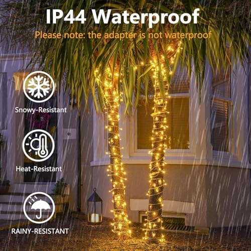 Connectable 200LED 66Ft String Lights, Christmas Lights Indoor Outdoor, alternate view 4