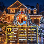 Connectable 300LED String Lights, Christmas Lights Cool White to Multicolor, alternate view 2
