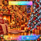 Connectable 300LED String Lights, Christmas Lights Cool White to Multicolor, alternate view 5