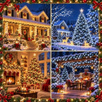 Connectable 300LED String Lights, Christmas Lights Cool White to Multicolor, alternate view 7