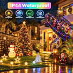Connectable 300LED String Lights, Christmas Lights Warm White to Multicolor, alternate view 3