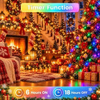 Connectable 300LED String Lights, Christmas Lights Warm White to Multicolor, alternate view 4