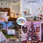 Connectable 33ft 100 LED Color Changing String Lights for Bedroom, alternate view 3
