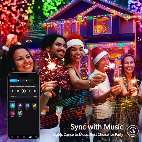 Connectable 33ft 100 LED Color Changing String Lights for Bedroom, alternate view 6