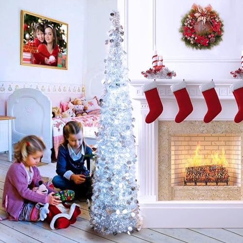 Connectable 8 Modes 100 LED White Christmas Lights Clear Wire (Pack of 2), alternate view 5