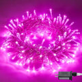 Connectable 8 Modes 33ft 100 LED Pink Christmas Lights