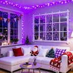 Connectable 91.5ft 250 LED Purple Halloween String Lights Indoor, alternate view 2