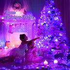 Connectable 91.5ft 250 LED Purple Halloween String Lights Indoor, alternate view 3