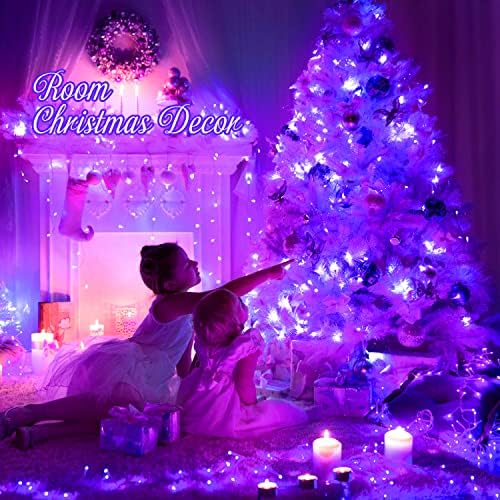 Connectable 91.5ft 250 LED Purple Halloween String Lights Indoor, alternate view 3