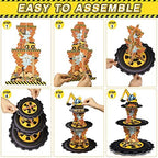Construction Birthday Cupcake Stand Holder Party Decoration, 3 Tier, alternate view 5