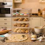 Cookie Display Stand, 4 Tier Acrylic Cookie Stand for Bakers & Vendors, Market Booths, Craft Fairs and Events, alternate view
