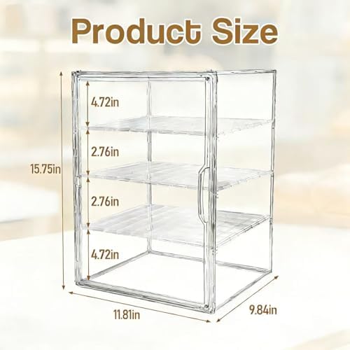 Cookie Display Stand, 4 Tier Acrylic Cookie Stand for Bakers & Vendors, Market Booths, Craft Fairs and Events, alternate view