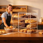 Cookie Display Stand, 4 Tier Acrylic Cookie Stand for Bakers & Vendors, Market Booths, Craft Fairs and Events, alternate view