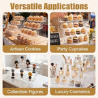 Cookie Display Stand Acrylic Tiered Dessert Stand,2 Pack 5 Tier in 5 Tier, alternate view 6