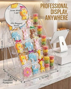 Cookie Display Stand for Bakers, Vendors, Market Booth, Craft Fair, Events | Acrylic Pastry Display Case for, alternate view