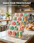 Cookie Display Stand for Bakers, Vendors, Market Booth, Craft Fair, Events | Acrylic Pastry Display Case for, alternate view