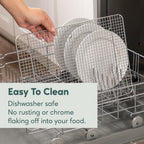 Cooling and Baking Rack Set - Cooling Racks -11.5'' x16.5'' in 11.5" x 16.5" 2-Pack in Silver, alternate view 6