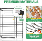 Cooling Rack Set of 2, 2-Tier 15" x 10" Stackable Rack, Black in Black, alternate view 6