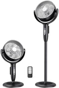 Cordless Rechargeable Pedestal Fan, 12000mAh Battery, Remote Control