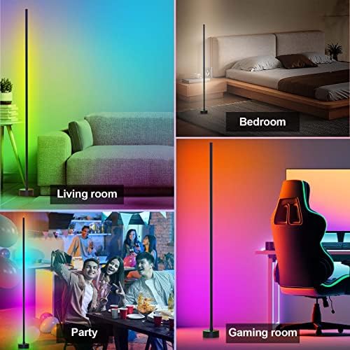 Corner Floor Lamp - Smart RGB LED Corner Lamp with App and Remote Control, 16 Million Colors & 68+ Scene, Music, alternate