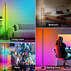 Corner Floor Lamp - Smart RGB LED Corner Lamp with App and Remote Control, 16 Million Colors & 68+ Scene, Music, alternate