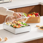 Countertop Food Serving Display Container, 1 x 1/2 Pan Stainless Steel Food Serving Tray, Buffet Condiment, alternate view 2