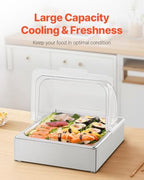 Countertop Food Serving Display Container, 1 x 1/2 Pan Stainless Steel Food Serving Tray, Buffet Condiment, alternate view 6