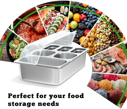 Countertop Food Serving Display Container, Cold Food Buffet Server, Salad Bar Buffet Station for Home & Cold, alternate view