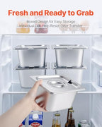 Countertop Food Serving Display Container, Stainless Steel Food Salad Server Tray, Buffet Condiment Dispenser, alternate view