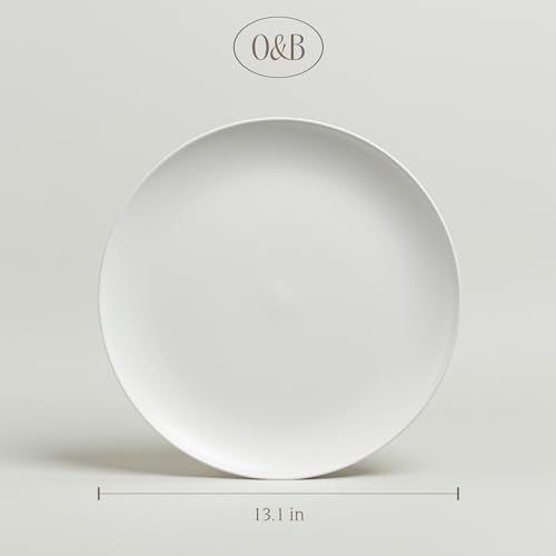 Coupe Stoneware Serving Platter - Elegant 1-Piece Round Serving Platter to Complete Your Kitchen Set - 13.1" x, alternate