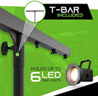 Crank Up Light Stand DJ Stage Lighting Stand with 5 Ft T-Bar Tripod, alternate view 2