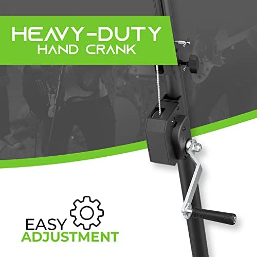 Crank Up Light Stand DJ Stage Lighting Stand with 5 Ft T-Bar Tripod, alternate view 3
