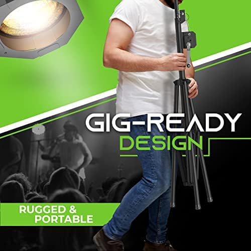Crank Up Light Stand DJ Stage Lighting Stand with 5 Ft T-Bar Tripod, alternate view 5