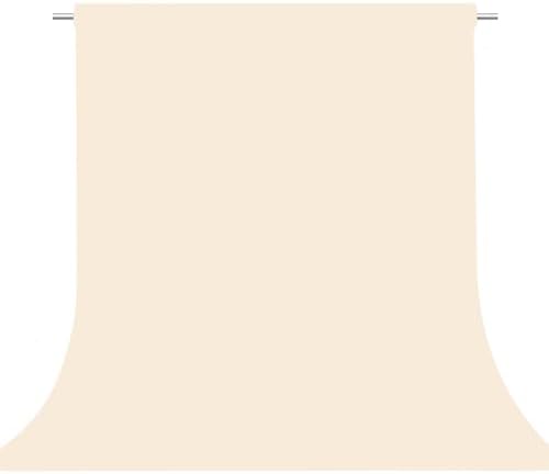 Cream Photography Backdrop for Photoshoot, Fabric 6x9ft in 6x9ft