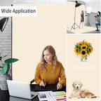Cream Photography Backdrop for Photoshoot, Fabric 6x9ft in 6x9ft, alternate view 2