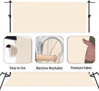 Cream Photography Backdrop for Photoshoot, Fabric 6x9ft in 6x9ft, alternate view 6