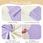 Cream Purple Arch Backdrop Cover 7.2FT Party Wedding Arch Covers Stretchy Backdrop Baby Shower Bridal Shower, alternate view