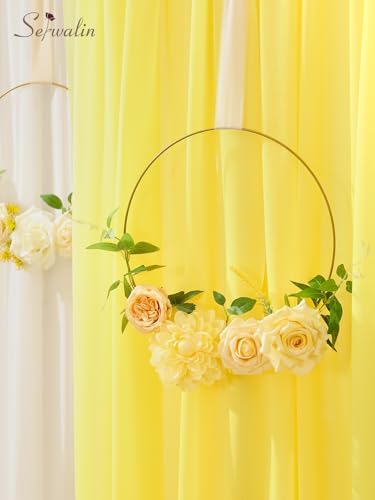 Cream Yellow Artificial Flowers, Silk Fake Flowers Box for Wedding in A Bloom Cream Yellow, alternate view 3