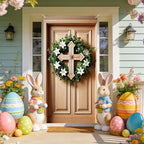 Cross Lily Easter Door Cover Banner 35x71 Inches Polyester in 35x71 Inches, alternate view 6