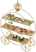 Crown Carriage Cake Stand in Gold