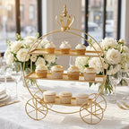 Crown Carriage Cake Stand in Gold, alternate view 6