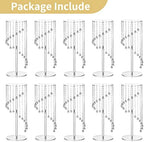 Crystal Acrylic Stand Centerpiece, 23.6" Tall, 10 Pcs, Clear in Clear, alternate view 7