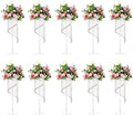 Crystal Acrylic Stand Centerpiece, 31.5" Tall, 10 Pcs, Clear in Clear
