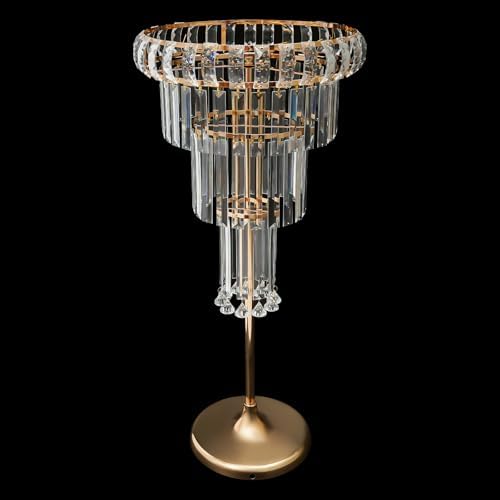 Crystal Flower Stand Wedding Centerpieces for Tables, 32in/82cm Height Flower Arrangement Holders Metal Flower