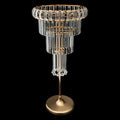 Crystal Flower Stand Wedding Centerpieces for Tables, 32in/82cm Height Flower Arrangement Holders Metal Flower