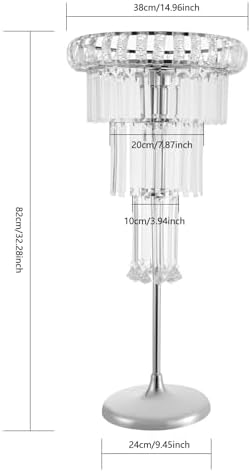 Crystal Flower Stand Wedding Centerpieces for Tables, 32in/82cm Height Flower Arrangement Holders Metal Flower, alternate